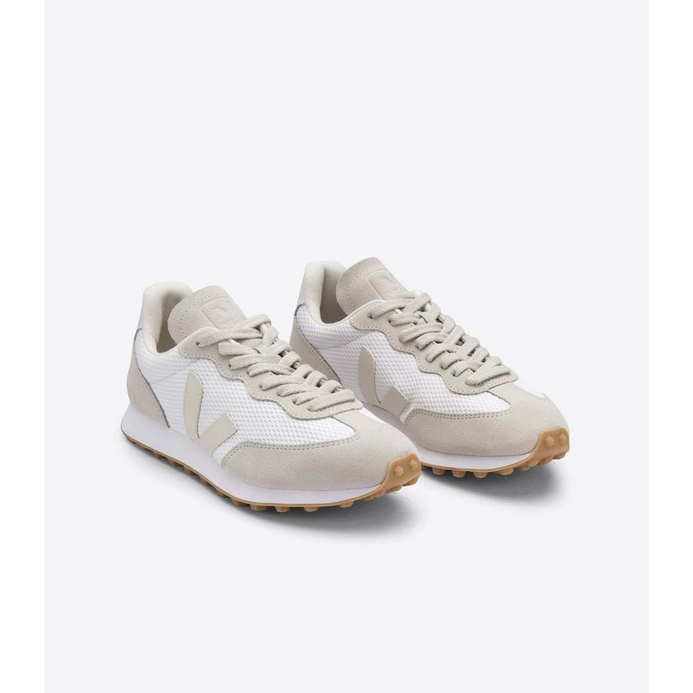 Veja RIO BRANCO ALVEOMESH Men's Running Shoes White/Beige | NZ 170NWY